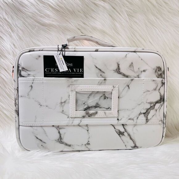 C'est La Vie Makeup Carry Case with Adjustable Dividers - Picture 2 of 5